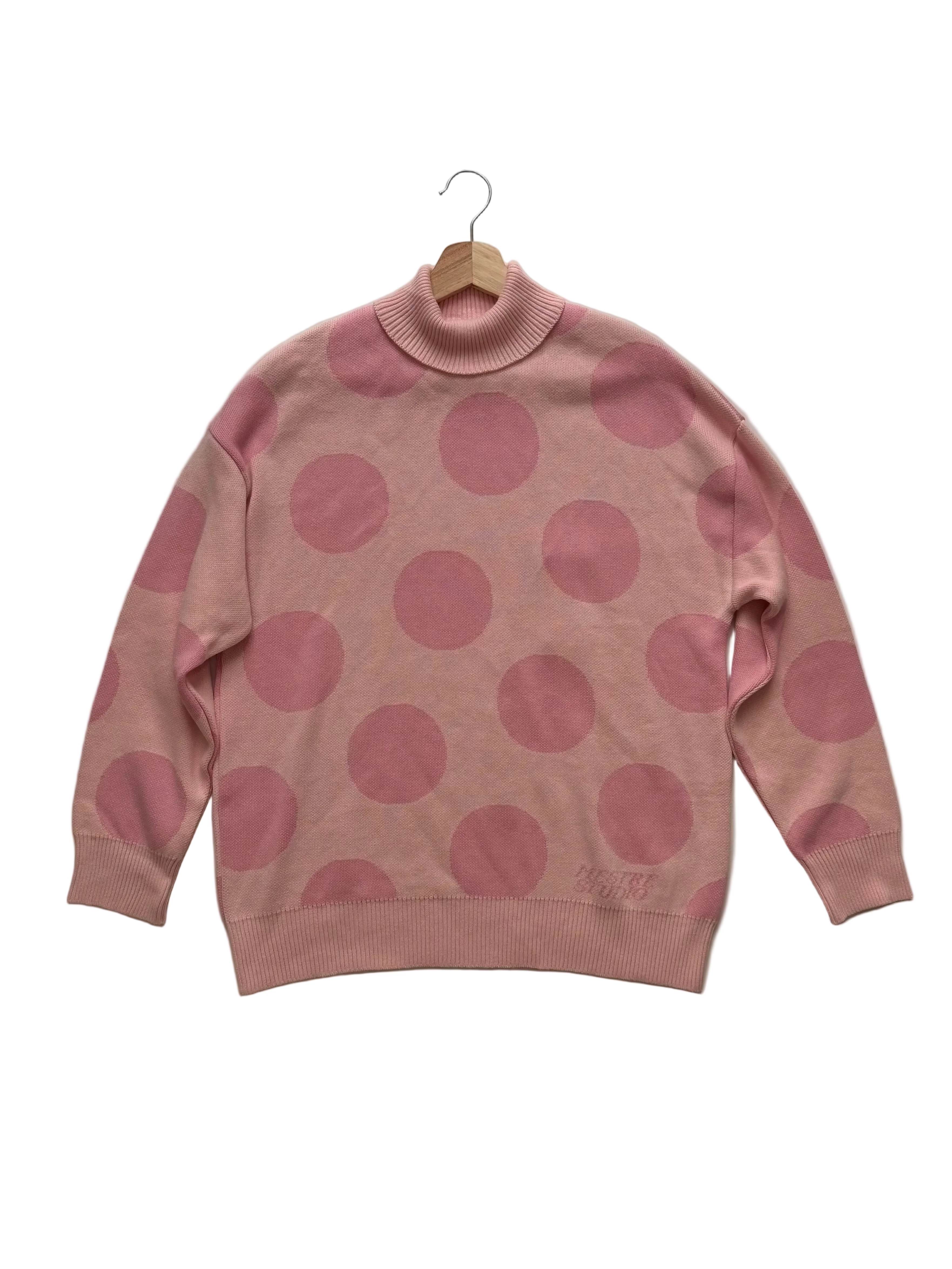 Polka Dot Pink Sweater